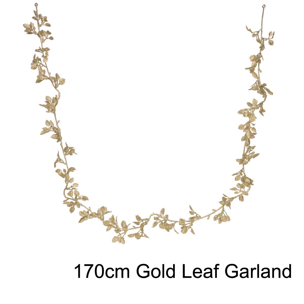 170cm Gold Leaf Garland Glitter Garland Christmas | Artificial Vine Christmas Tree Garlands | Leaf Garland - Design Varies One Supplied Garland - Tophatter Daily Deals