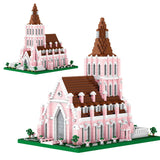 Building Blocks High Difficulty Giant Type Assembled Swan Lake Castle 0 - Tophatter Daily Deals