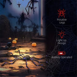 Light Up Oversized Spider Halloween Decoration Yard Prop 3D Changing Face Moving Picture Frame - Tophatter Daily Deals