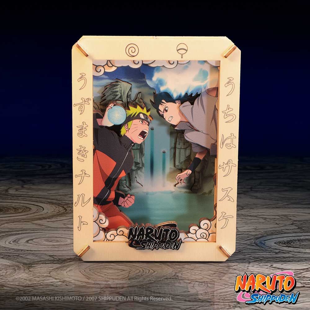 Naruto – "The Final Valley" Medium Wooden Theatre Collectible Display - Tophatter Daily Deals