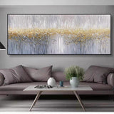 Abstract Foil Artwork Modern Decor Oil Painting On Canvas Lanscaple Pure Hand-painted Pictures Unframed 0 - Tophatter Daily Deals