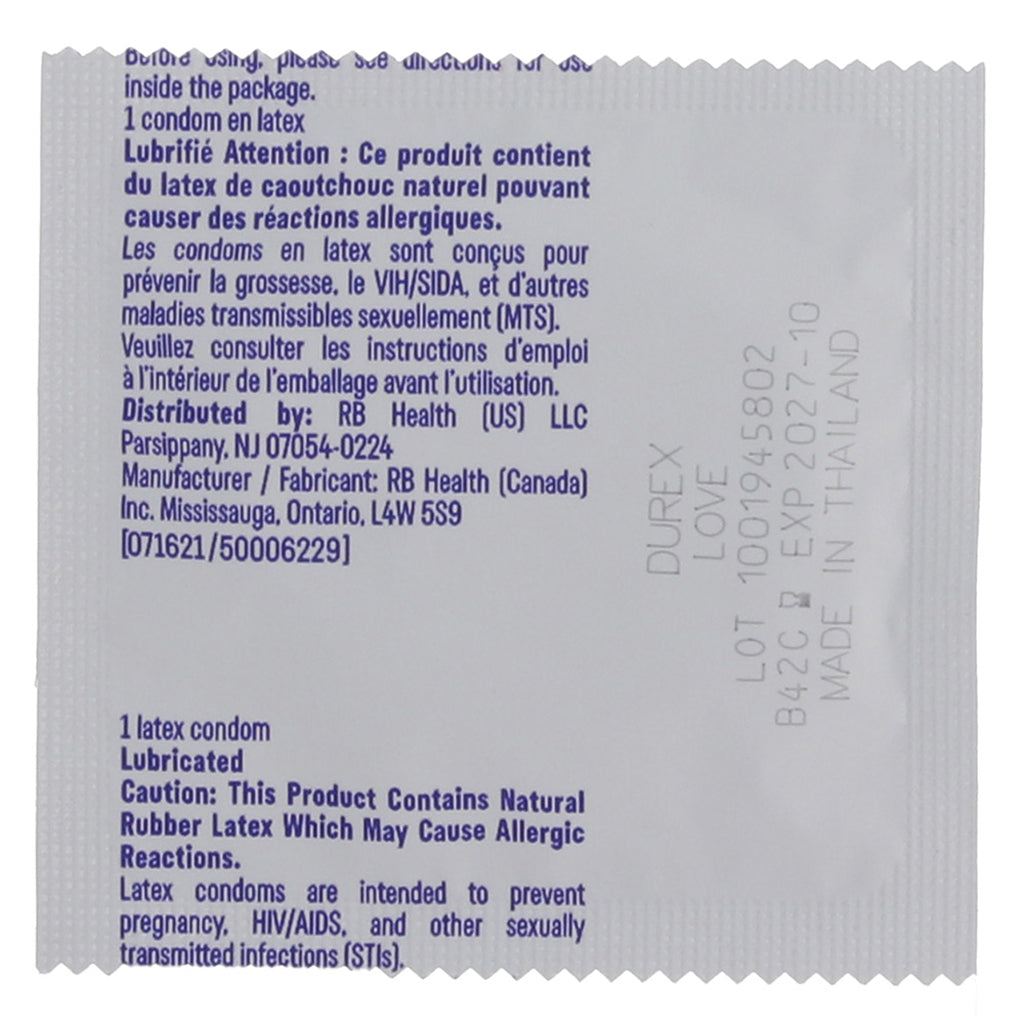 Love Lubricated Condoms in 4 Pack Condoms - Tophatter Daily Deals