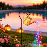 Solar Watering Can String Light with 60 LEDs, Color Changing Multicolor LED String Lights - Tophatter Daily Deals