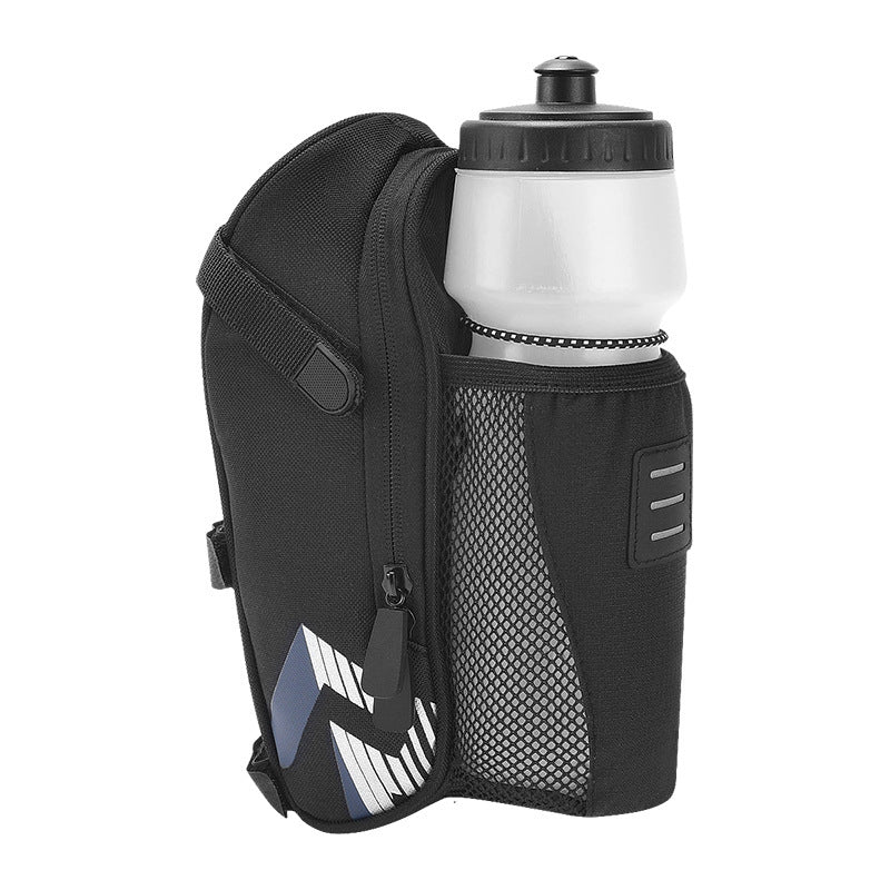 Bicycle Tail Bag Saddle Bag Mountain Bike Riding Equipment Kit Black 1.8L 0 - Tophatter Daily Deals