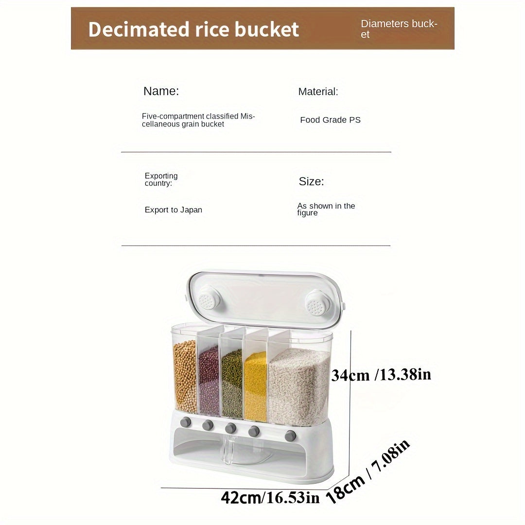 Kitchen Storage Container with Dividers Storage & Organisation - Tophatter Daily Deals