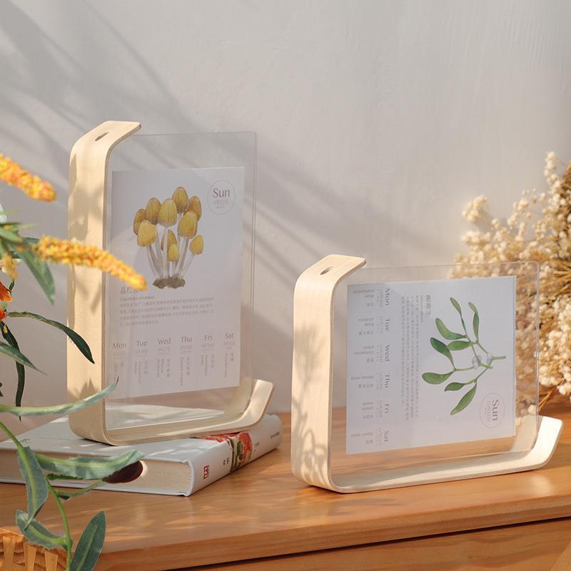 Acrylic Wooden Photo Frame Herbarium Display Frame Calendar DIY Frame Photo Frames For Wedding Party Picture Frame Photo Decor 0 - Tophatter Daily Deals