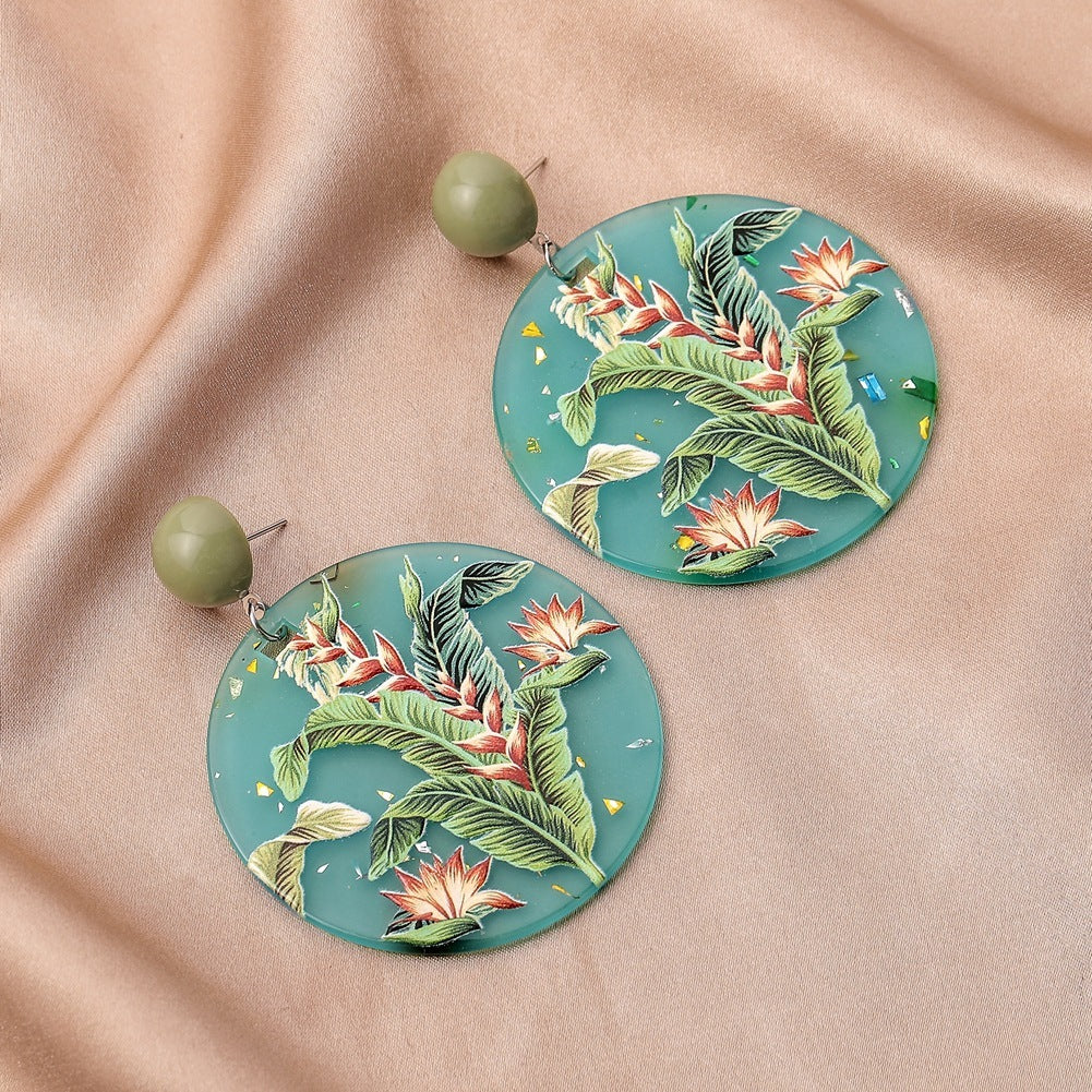 3d Printing Plant Flowers And Animals Doodle Earrings B 0 - Tophatter Daily Deals