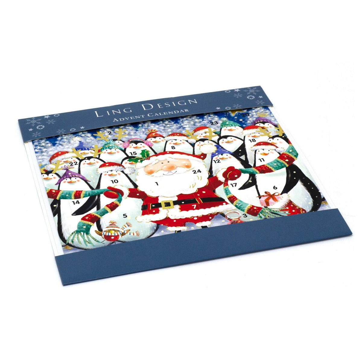 Happy Christmas Advent Calendar | Santa Penguin Advent Calendar - 23cm Advent Calendar - Tophatter Daily Deals