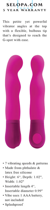 G Wow Pink – Flexible 7-Speed G-Spot Vibrator > Sex Toys For Ladies > G-Spot Vibrators - Tophatter Daily Deals