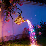 Solar Watering Can String Light with 60 LEDs, Color Changing Multicolor LED String Lights - Tophatter Daily Deals