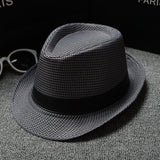 British Houndstooth European And American Sun Hats For Men Houndstooth Iron Grey 58cm 0 - Tophatter Daily Deals