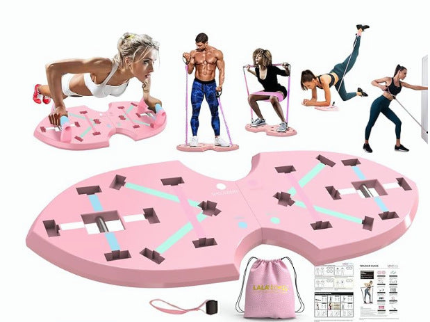 Butterfly Push-up Board Bracket Men And Women Fitness Equipment Pink Butterfly Style 0 - Tophatter Daily Deals
