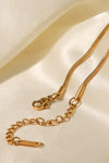 18K Gold-Plated Stainless Steel Lobster Clasp Necklace Necklaces - Tophatter Daily Deals