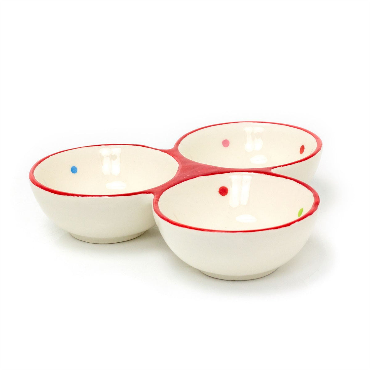 3 Compartment Christmas Gingerbread Serving Platter | Christmas Snack Bowls Plate - Tophatter Daily Deals