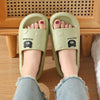 Cute Cartoon Bear Slippers For Women Summer Indoor Thick-soled Non-slip Floor Bathroom Home Slippers Men House Shoes - Tophatter Deals