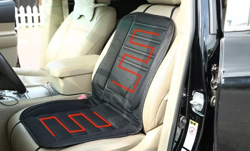 Heated Car Seat Warmer Cushion Winter 2025 Full Coverage - Tophatter Daily Deals