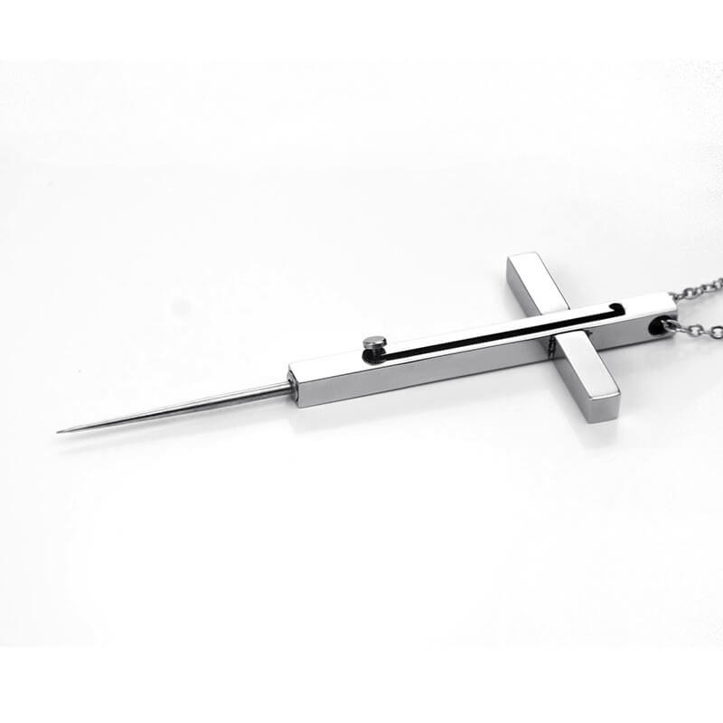 Metal Self Defense Necklace Needle Knife-GS105 BEST SELLERS - Tophatter Daily Deals