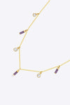 18K Gold Plated Multi-Charm Chain Necklace Necklaces - Tophatter Daily Deals