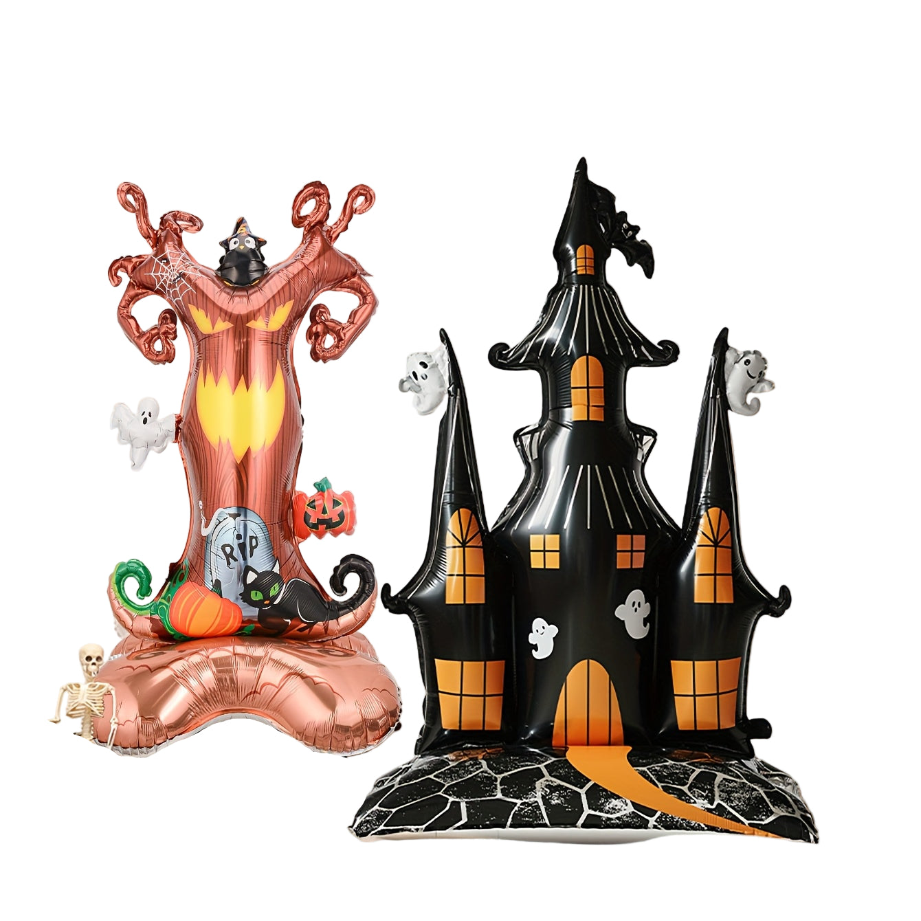 Halloween Haunted House & Tree Foil Balloons (2pcs) Halloween - Tophatter Daily Deals