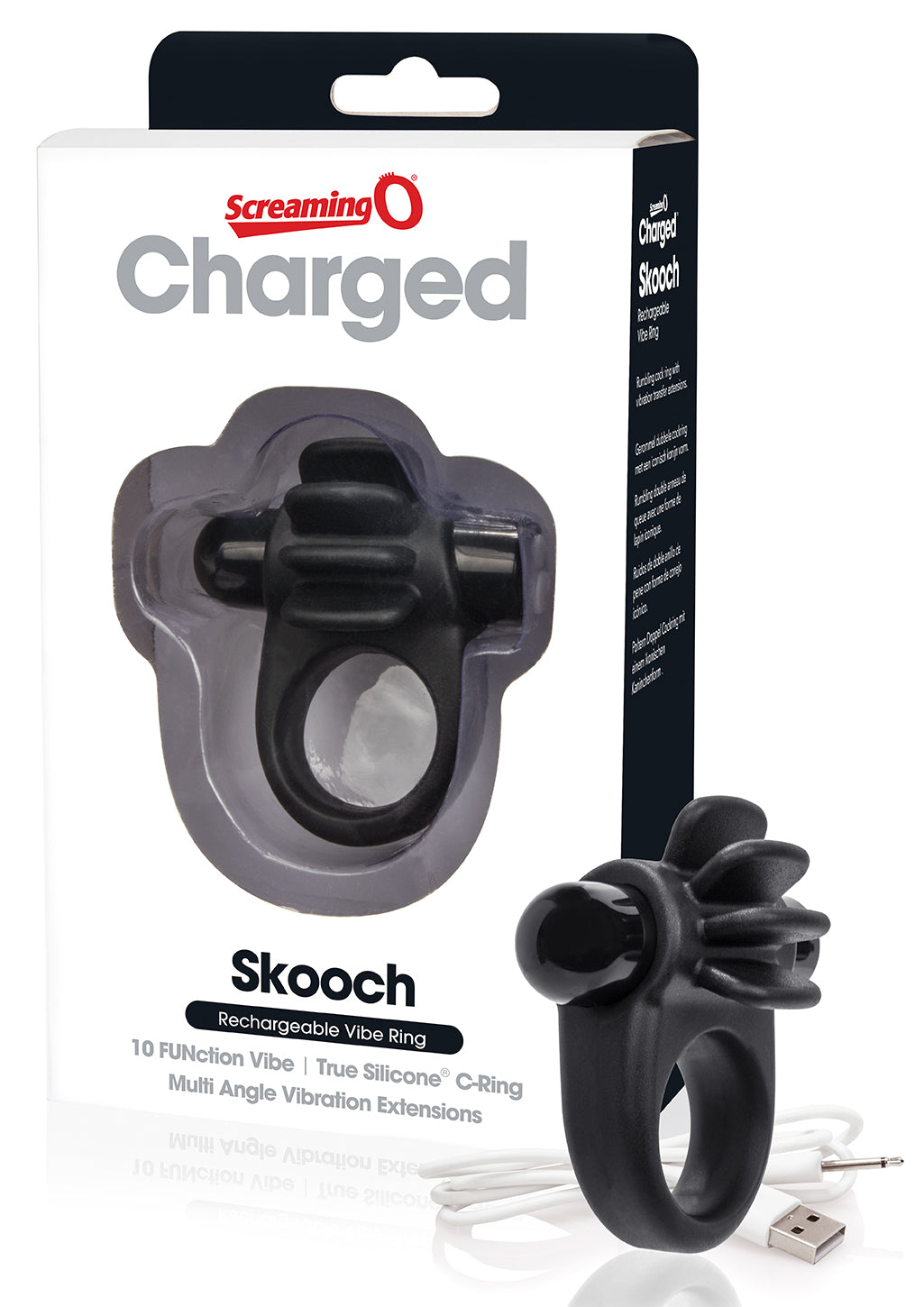 Skooch Charged – Rechargeable Vibrating Cock Ring with Textured Stimulation > Sex Toys > Couples Toys - Tophatter Daily Deals