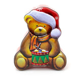 Charming Christmas Storage Tin With Festive Designs for Sweets Treats Surprises - Teddy Bear Tin - Tophatter Daily Deals