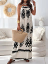 Printed Spaghetti Strap Sleeveless Maxi Dress Dust Storm Casual Dresses - Tophatter Daily Deals