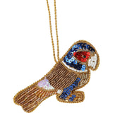 Christmas Tree Beaded Parrot Bauble | Christmas Tree Hanging Ornament - 10cm Baubles - Tophatter Daily Deals