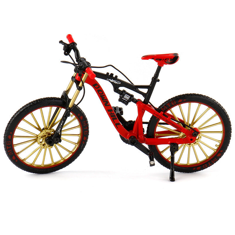 1 To 10 Alloy Speed Reducing Mountain Bike Model Toy Red 0 - Tophatter Daily Deals