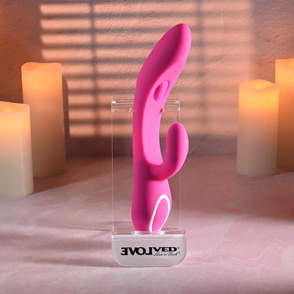 Evolved G-Tapper – USB Rechargeable Rabbit Vibrator with Dual Motors and Flexible G-Spot Shaft > Vibrators > Ladies > Rabbit - Tophatter Daily Deals