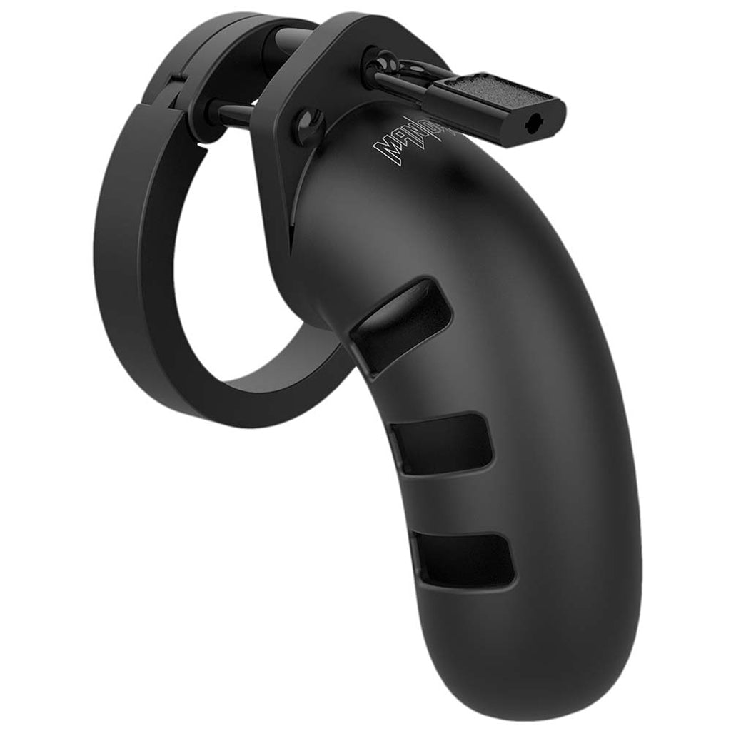 ManCage 21 4.5 Inch Silicone Cock Cage in Black Bondage and Fetish > Cock and Ball Devices - Tophatter Daily Deals