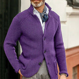 Warm Men's Cardigan - Stand Up Collar, Knitted, Commute 3D Changing Face Moving Picture Frame - Tophatter Daily Deals