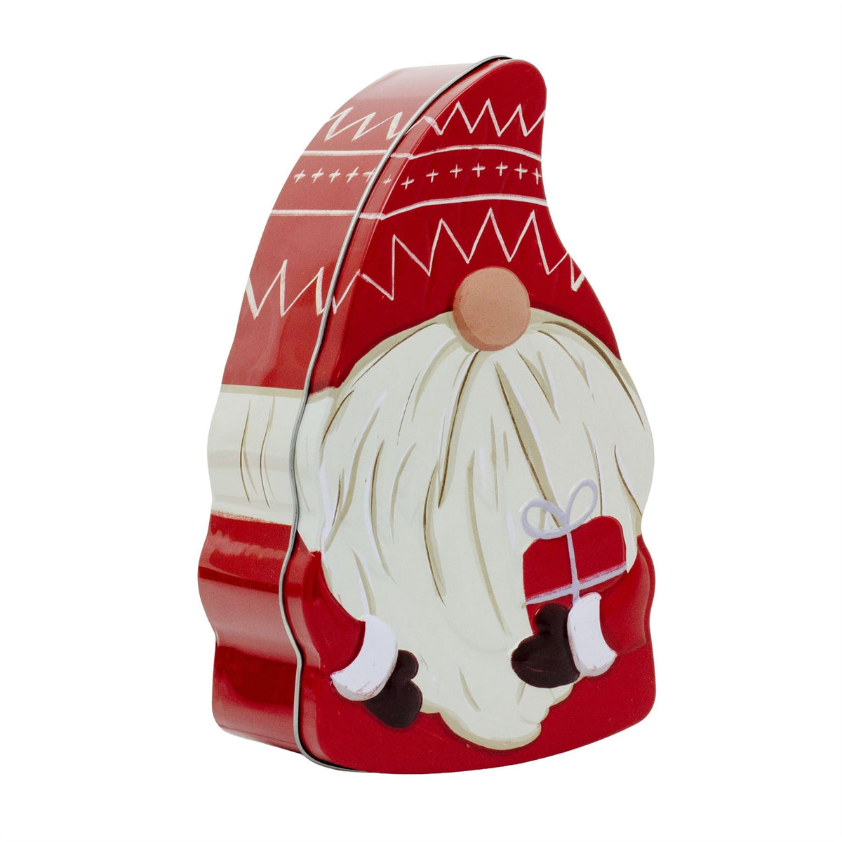 Christmas Gonk Storage Tin | Kitchen Food Tin Festive Santa Gnome Tin Tin - Tophatter Daily Deals