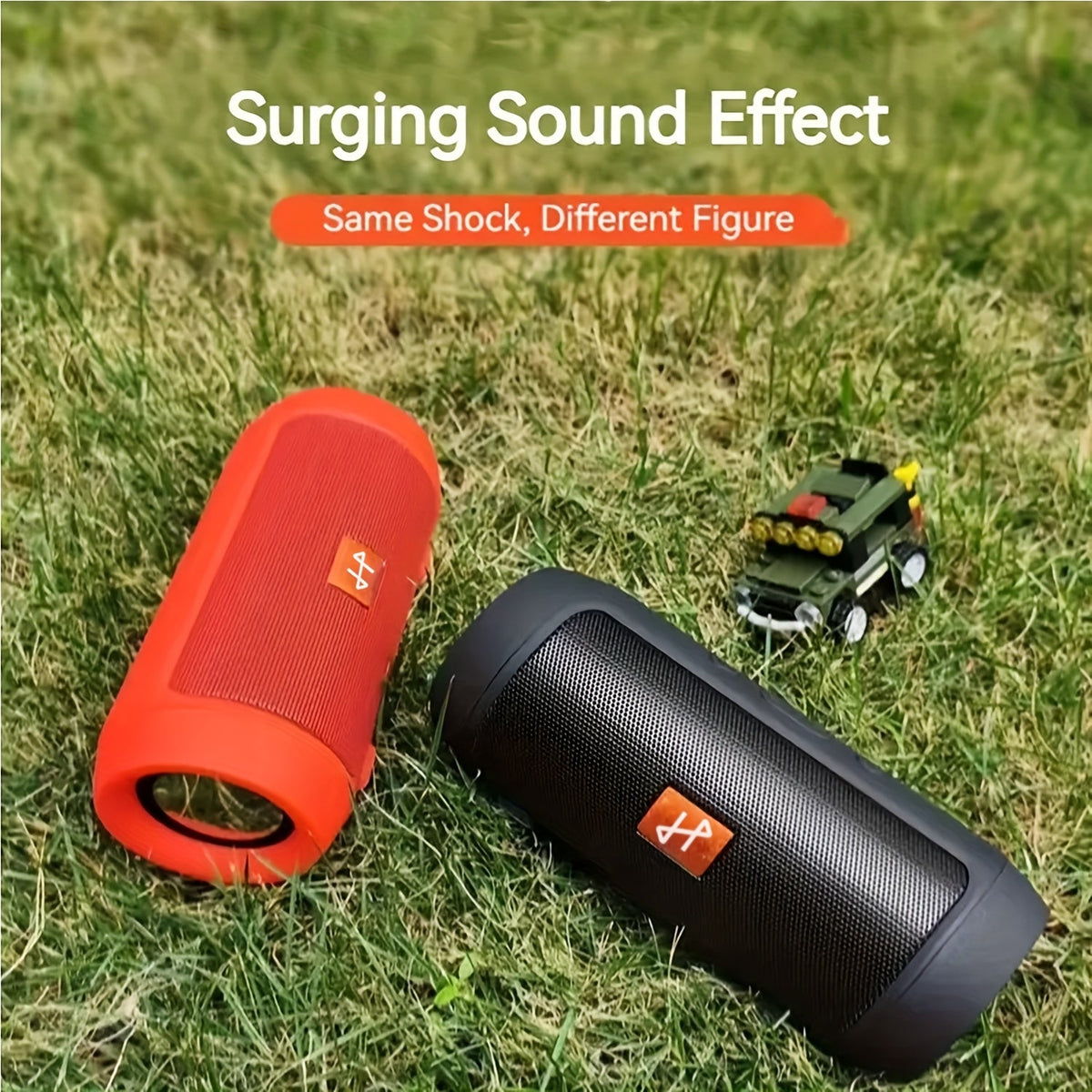 Portable Wireless Speaker with 5.1 Channel Stereo Sound, USB-C Rechargeable Speakers - Tophatter Daily Deals