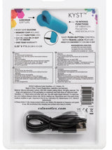 Kyst Lips Mini Massager Blue Silicone Bullet with 10 Vibration Functions and Rechargeable > Vibrators > Mini Vibrators - Tophatter Daily Deals