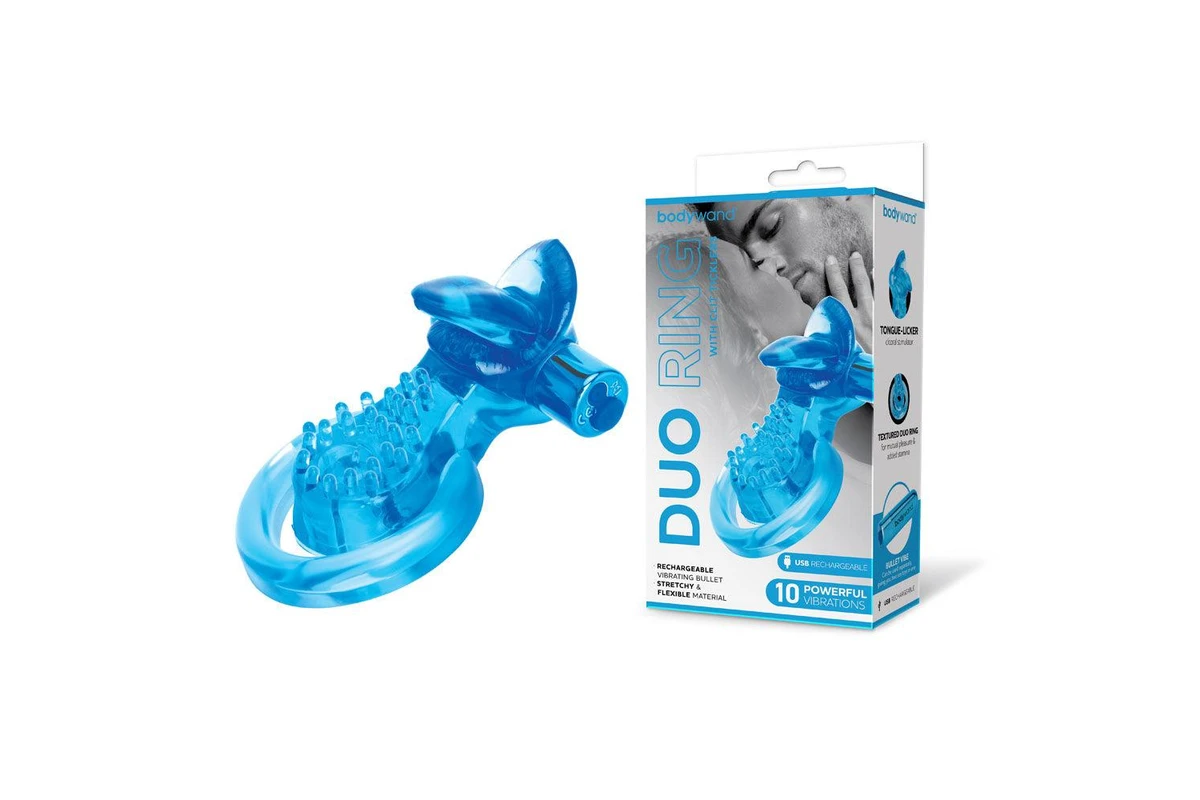Bodywand Duo Ring with Clit Tickler > Cock Ring > Vibrating - Tophatter Daily Deals