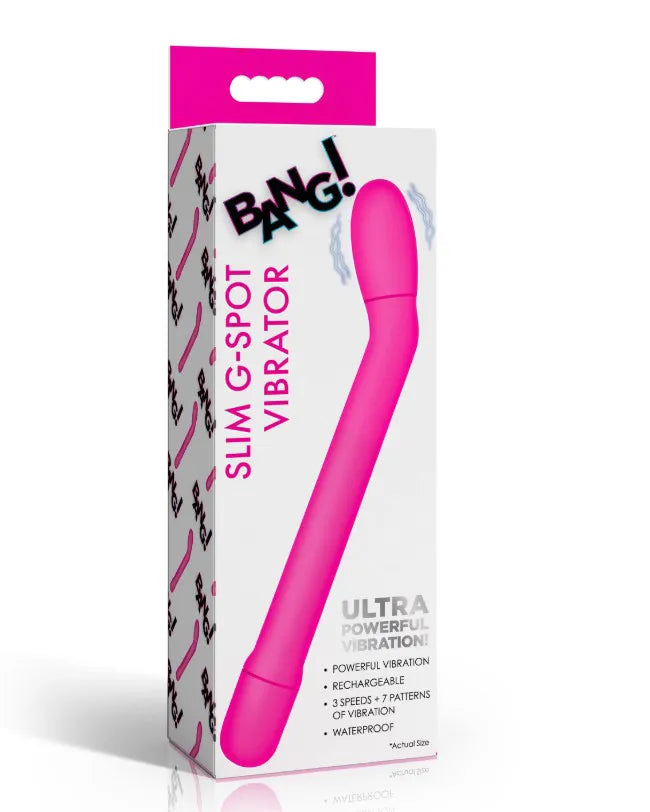Slim G-Spot Vibrator – Rechargeable 3 Speeds 7 Patterns Vibrator > Vibrators > G-Spot - Tophatter Daily Deals