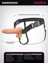 Fantasy X-Tensions Elite (Light) – 6 Inch Vibrating Hollow Silicone Strap-On > Dildos > Strap On Harnesses - Tophatter Daily Deals