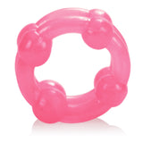 Island Rings Double Stacker Pink Glow in the Dark Stretchy TPE Cock Rings 0.75 Inch 2cm > Cock Ring > Sets - Tophatter Daily Deals