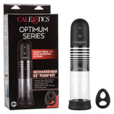 Optimum Series EZ Pump Kit with Ultra-Soft Dual Silicone Ring, Black and Clear > Pumps > Penis Pumps Electric - Tophatter Daily Deals
