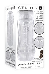 Gender X Double Fantasy – Dual-Ended Transparent Stroker > Sex Toys For Men > Masturbators Cup - Tophatter Daily Deals