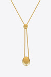 18K Gold-Plated Sweater Chain Necklace Gold One Size Necklaces - Tophatter Daily Deals