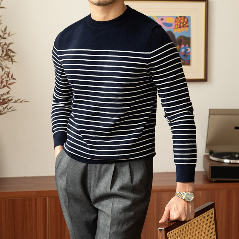 Soft Classic Men’s Crew Pullover - Crewneck, Wool Blend 3D Changing Face Moving Picture Frame - Tophatter Daily Deals