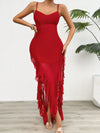 Backless Ruffled Scoop Neck Cami Dress Casual Dresses - Tophatter Daily Deals