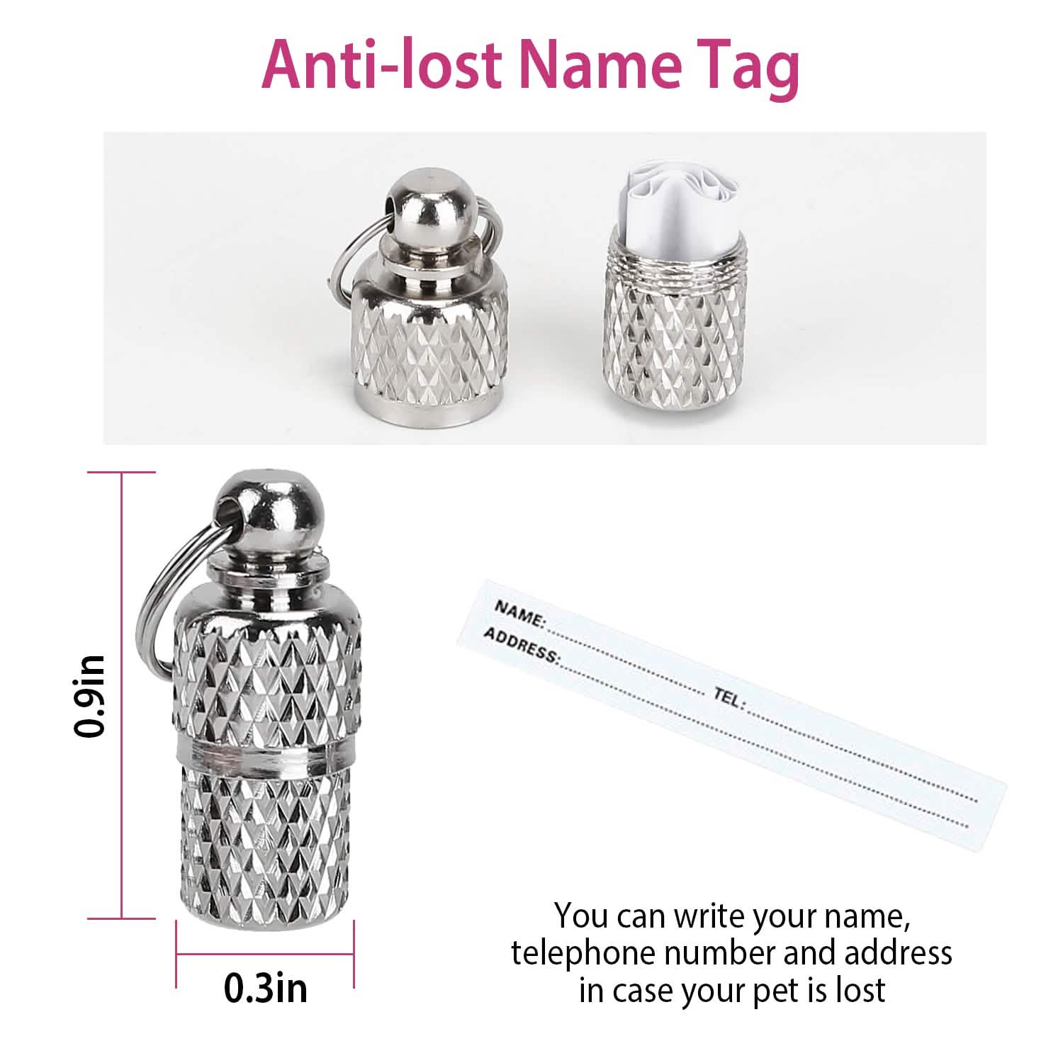 Ca2-Pack: Adjustable Kitten Collar with Bell Name Tag Pet Supplies - Tophatter Daily Deals