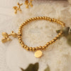 18K Gold-Plated Titanium Steel Puppy Shape Charm Bracelet Bracelets - Tophatter Daily Deals