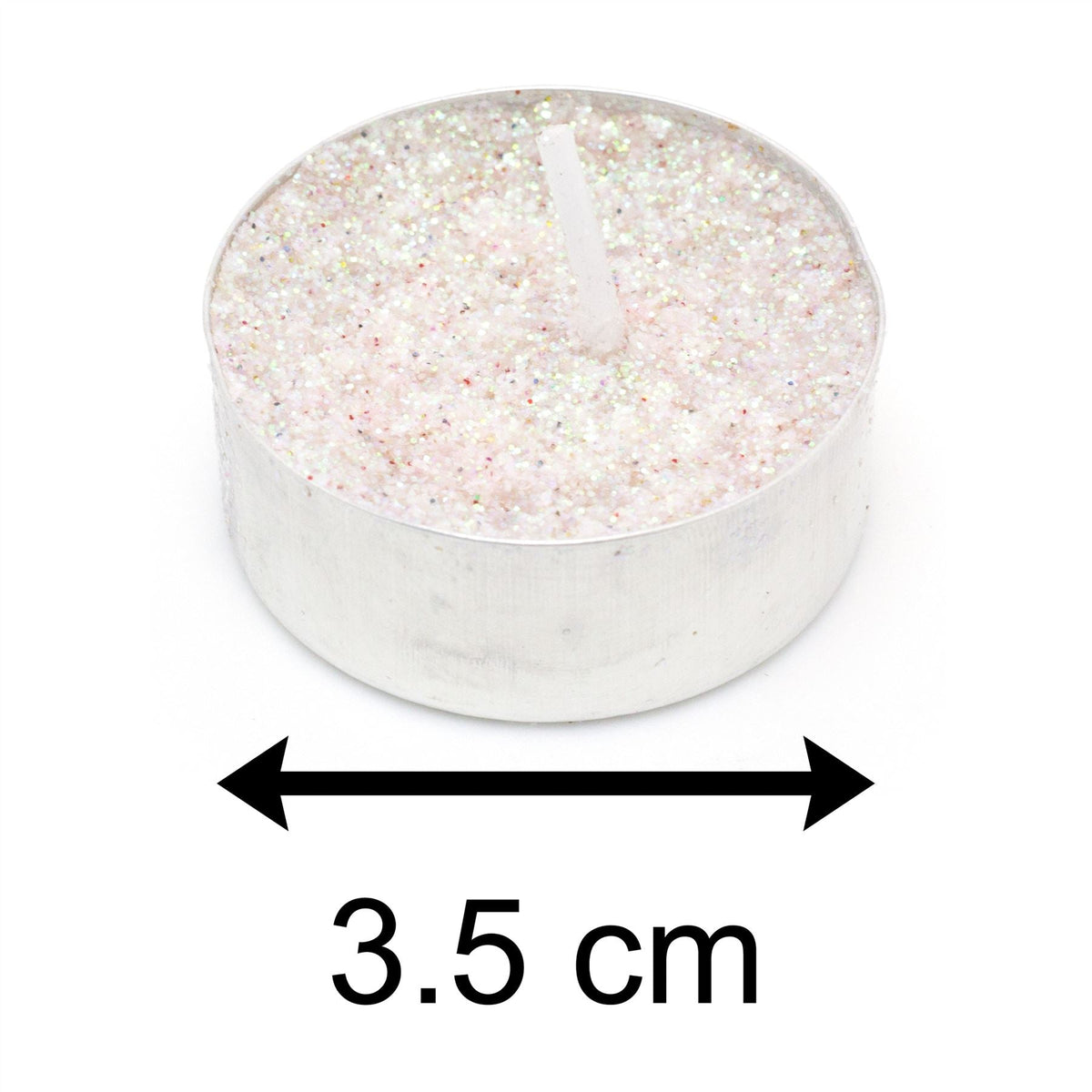 Pack Of 8 Silver Glitter Tealight Candles | Unscented Candle Tealights | Wedding Christmas Tealight Candles Candle - Tophatter Daily Deals