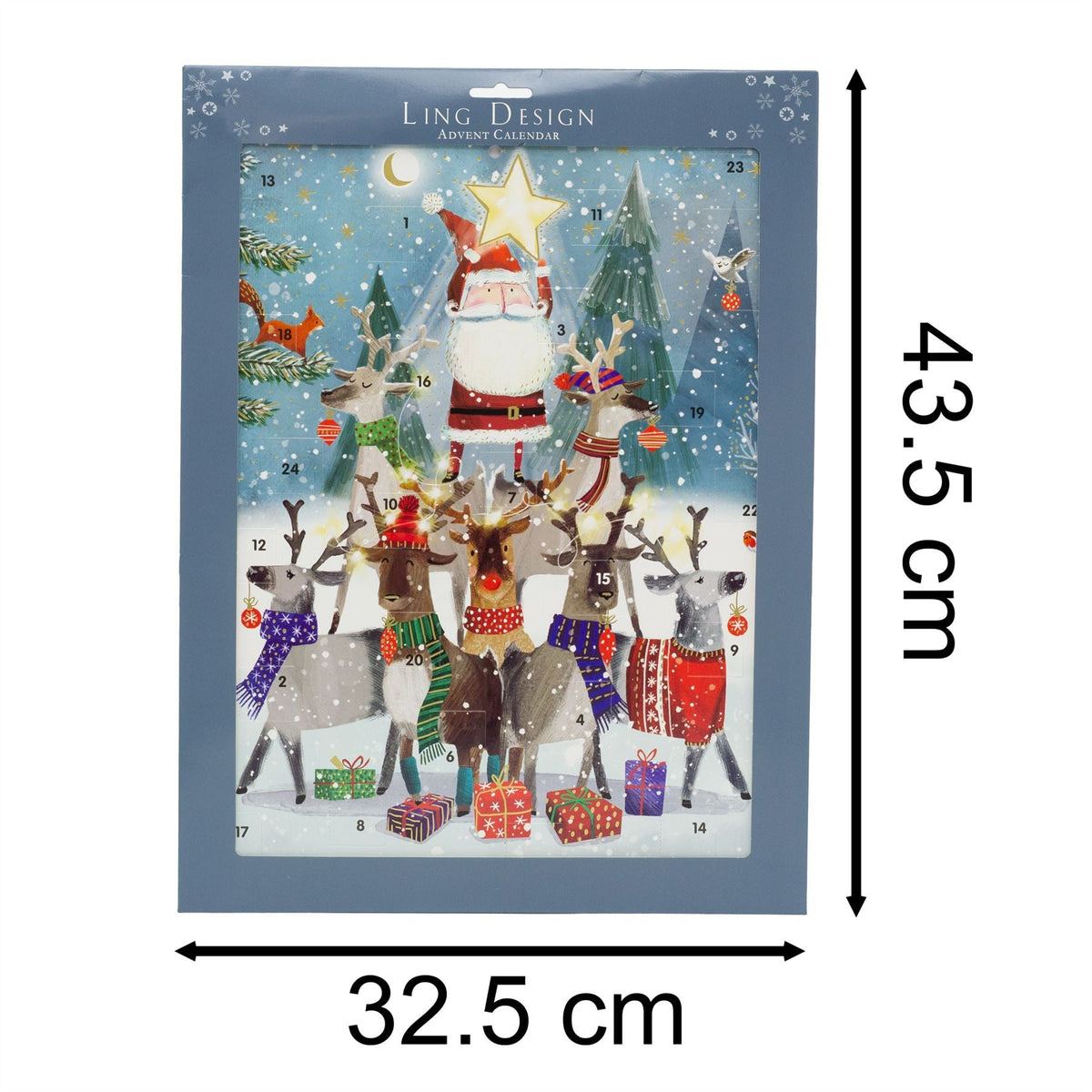 Santa's Helpers Christmas Advent Calendar | Reindeer Advent Calendar - 41cm Advent Calendar - Tophatter Daily Deals