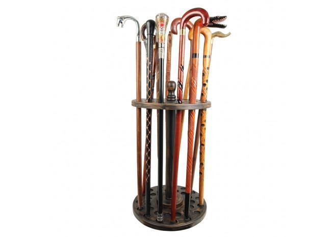 Cabin Fever Rustic Walking Cane Stand historical period - Tophatter Daily Deals