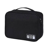 Cable Storage Bag Waterproof Digital Electronic Organizer Black Storage & Organization - Tophatter Daily Deals