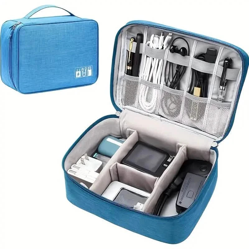 Cable Storage Bag Waterproof Digital Electronic Organizer Storage & Organization - Tophatter Daily Deals